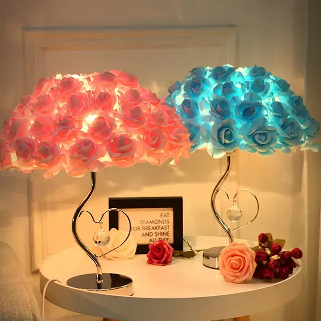 Rose table lamp